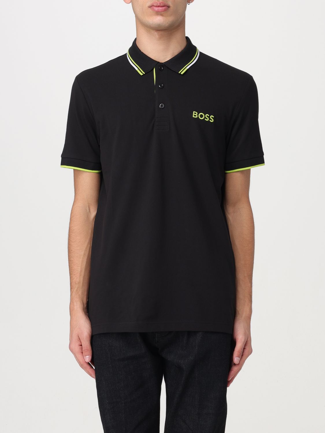 Hugo Boss Polo Shirt Boss Men Color Black