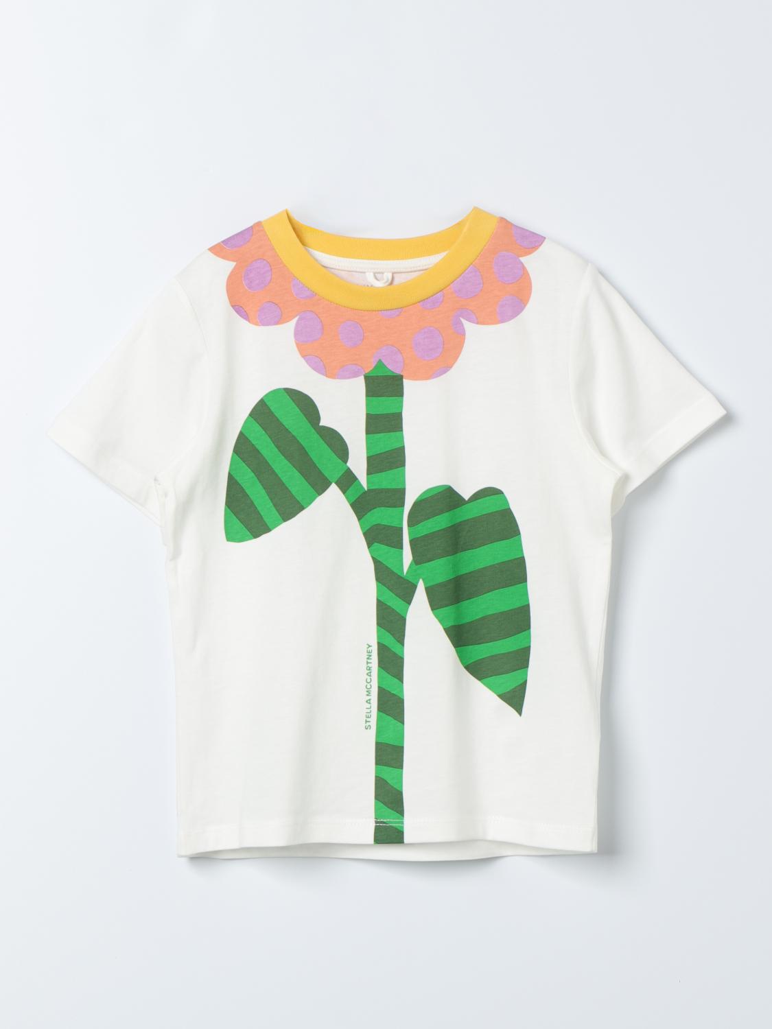 STELLA MCCARTNEY KIDS T-Shirt Kids color Yellow Cream　STELLA MCCARTNEY KIDS Tシャツ キッズカラー イエロー クリーム STELLA