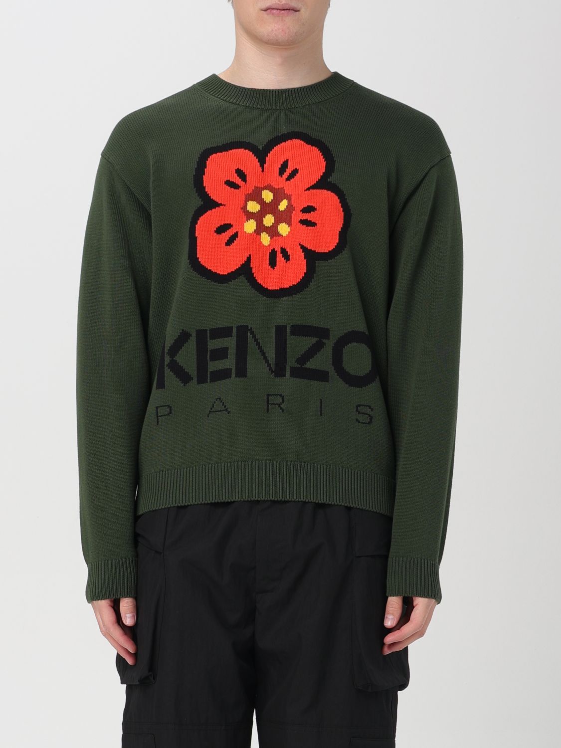 Shop Kenzo Sweater  Men Color Kaki