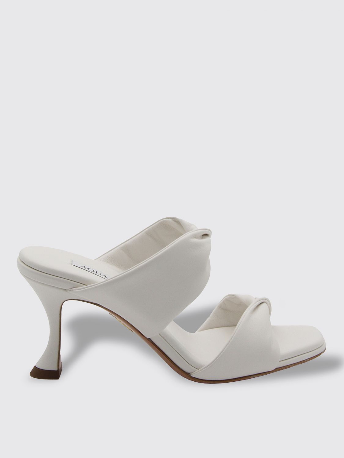 Shop Aquazzura Heeled Sandals  Woman Color White
