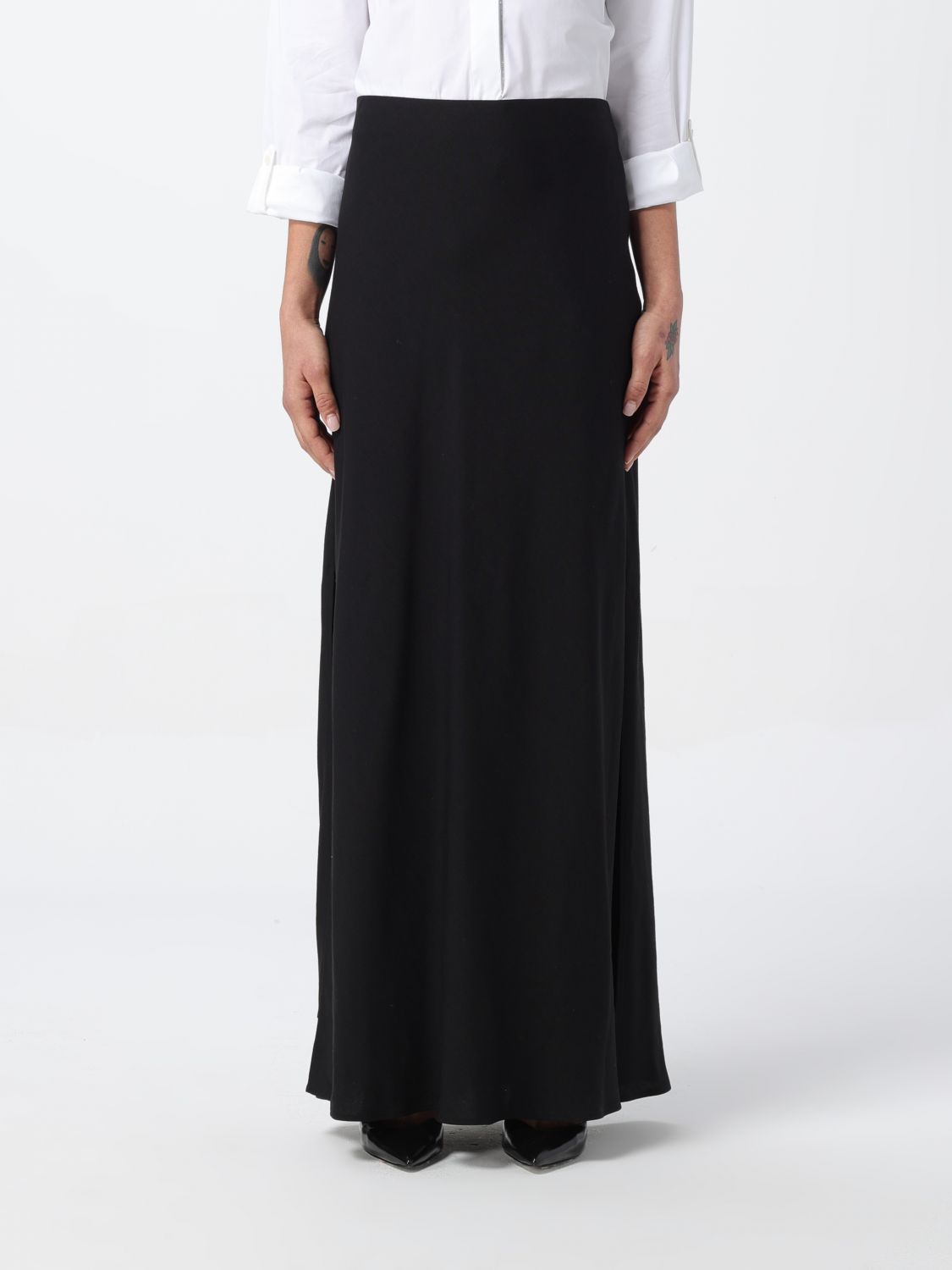 Shop Brunello Cucinelli Skirt  Woman Color Black