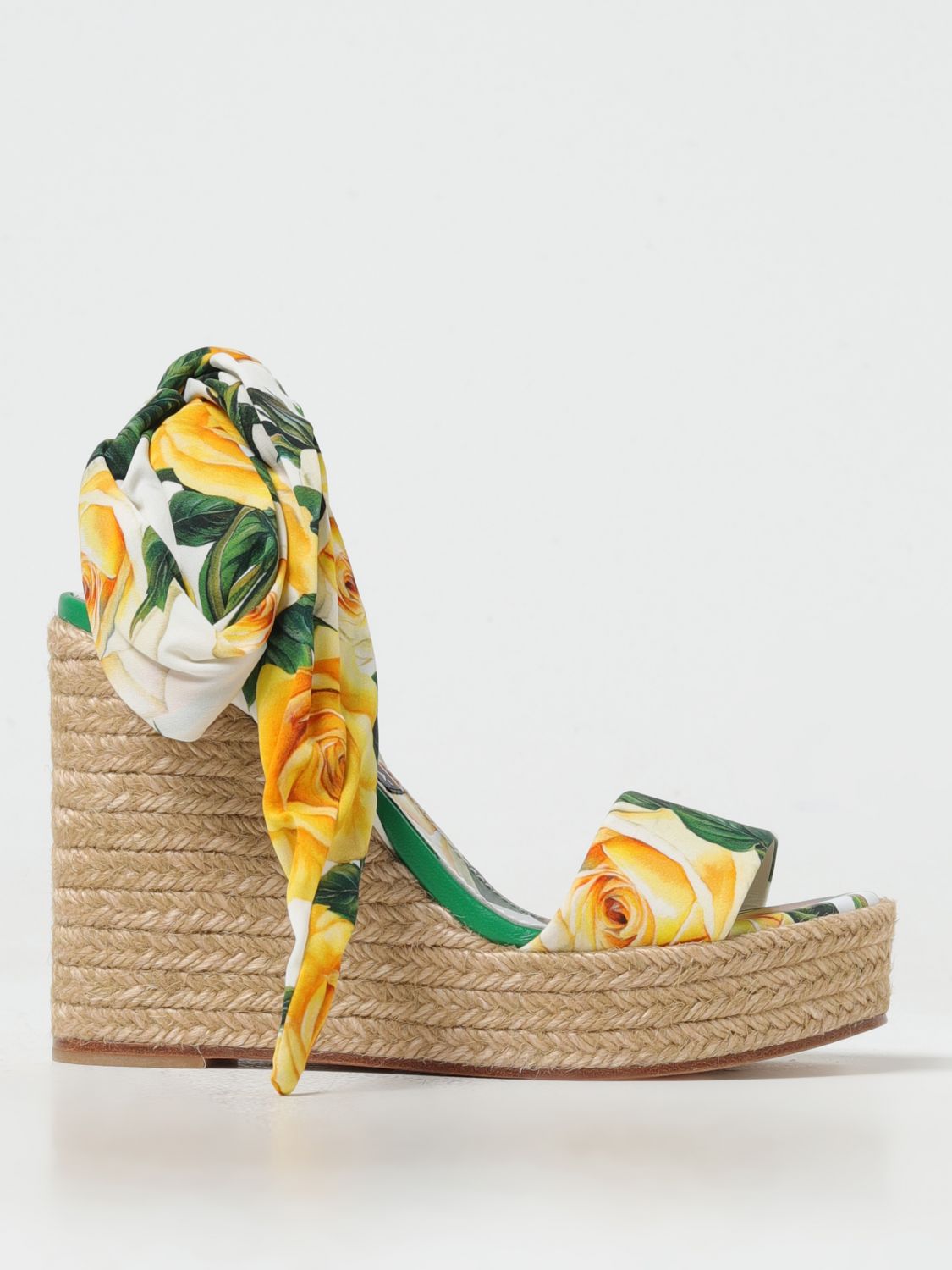 Shop Dolce & Gabbana Wedge Shoes  Woman Color Multicolor