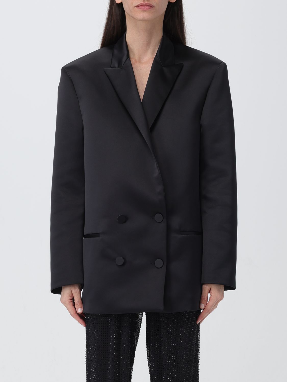 Shop Philosophy Di Lorenzo Serafini Jacket  Woman Color Black
