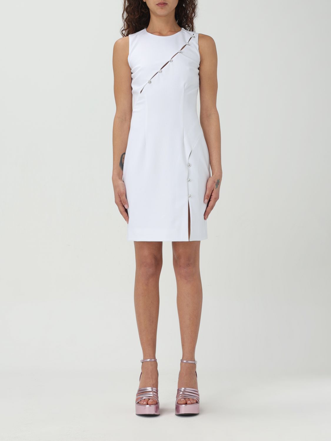 Shop Chiara Ferragni Dress  Woman Color White
