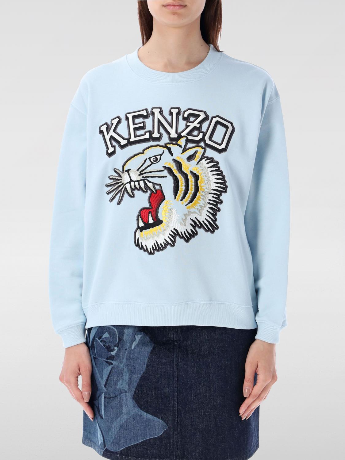 Shop Kenzo Sweatshirt  Woman Color Blue