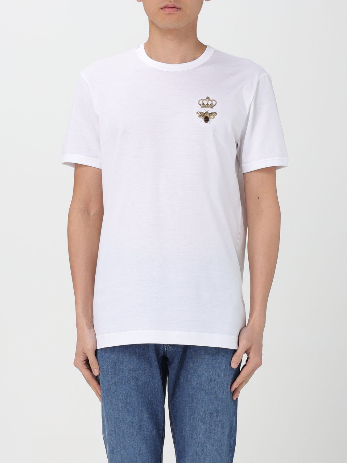Shop Dolce & Gabbana T-shirt  Men Color White