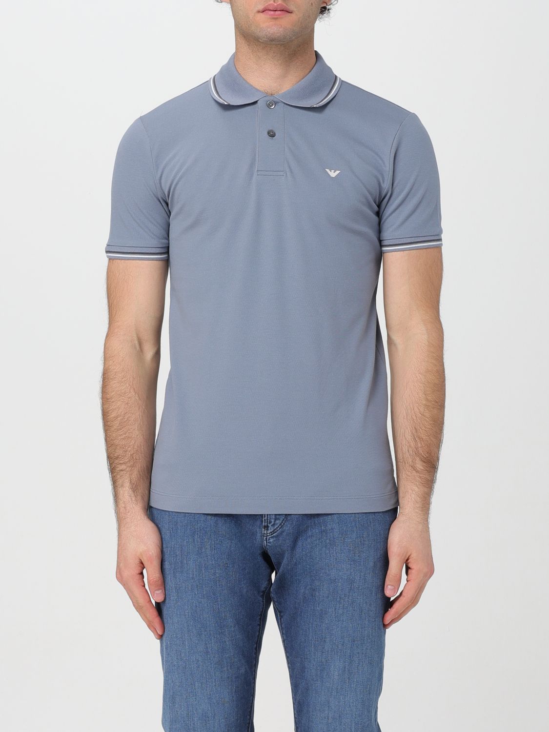 Emporio Armani Polo Shirt  Men Color Grey