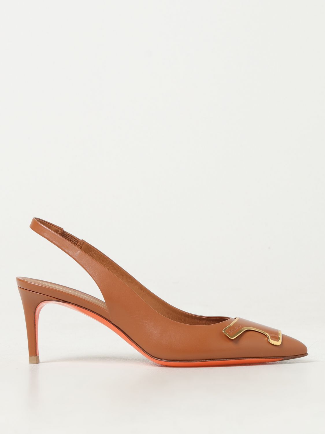 Santoni High Heel Shoes  Woman Color Brown