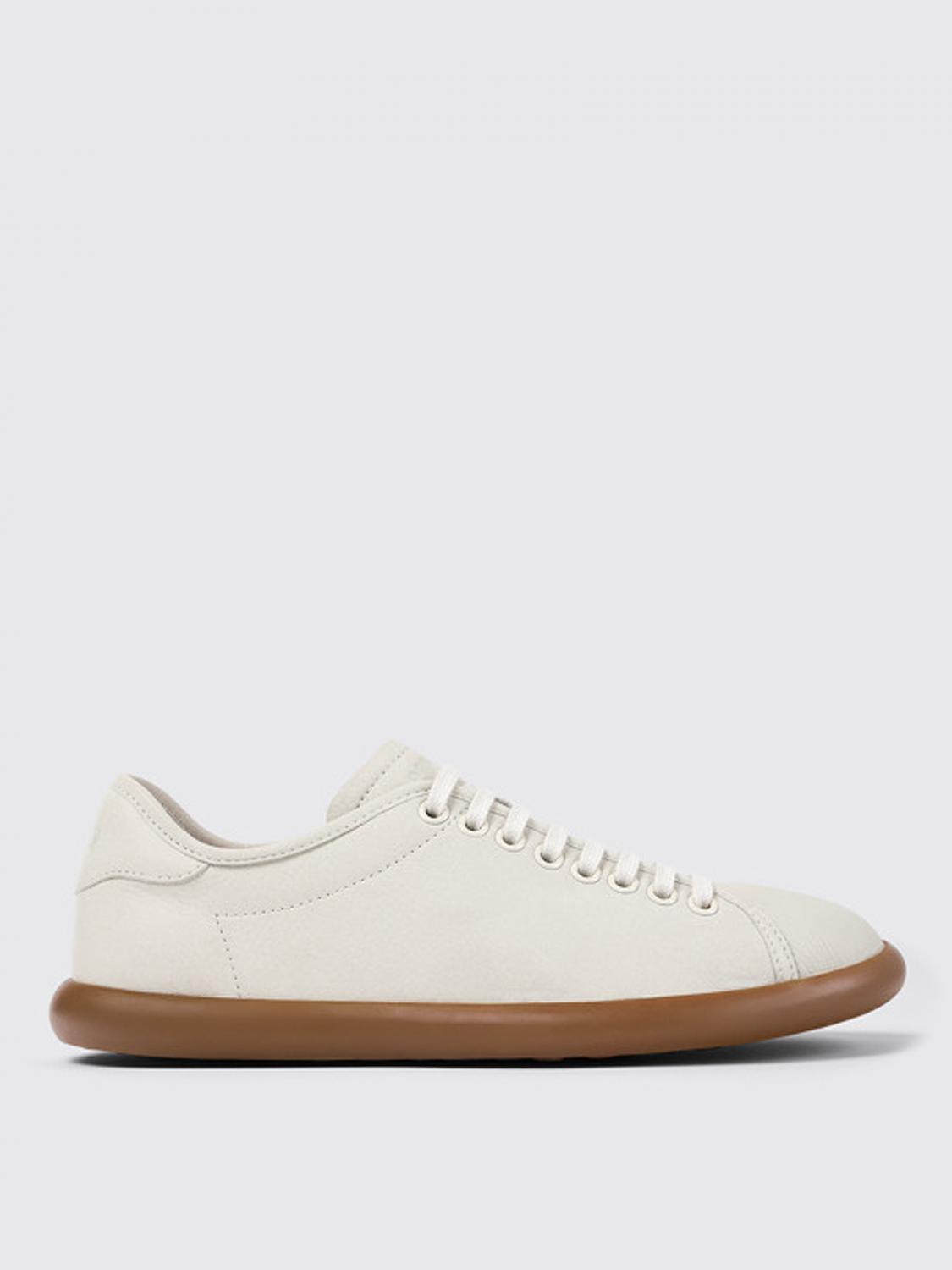 Camper Perforated Lace-up Sneakers In White
