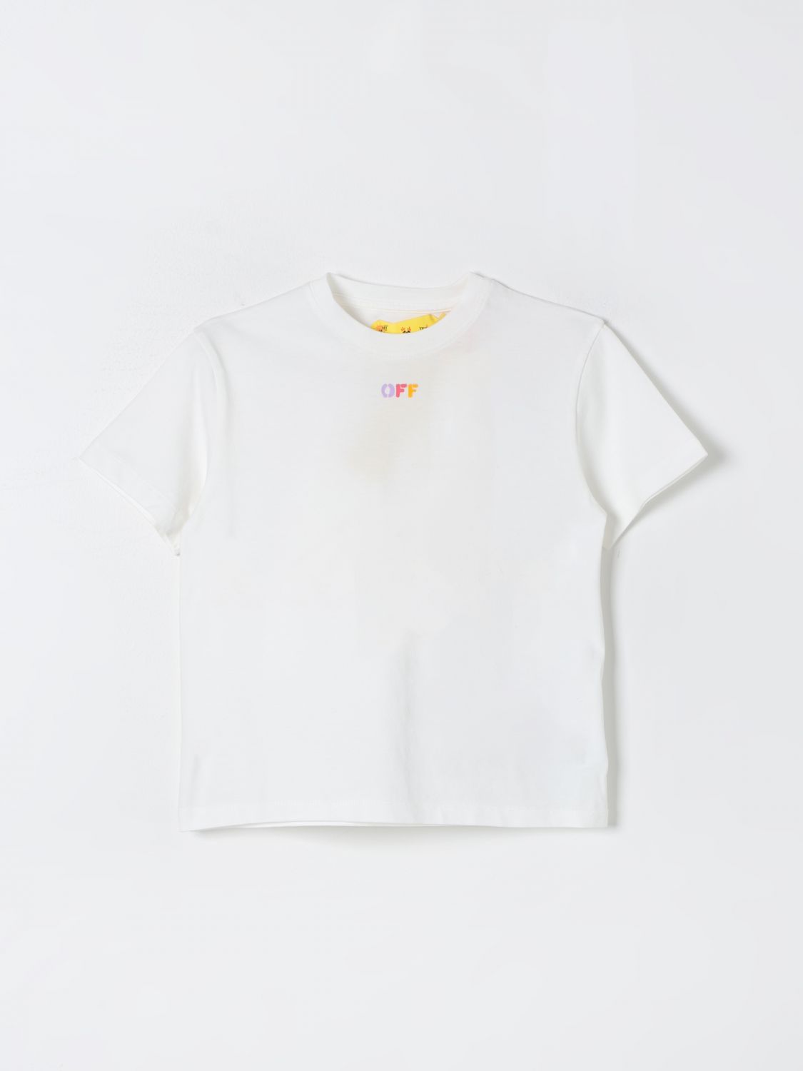 Shop Off-white T-shirt  Kids Color White
