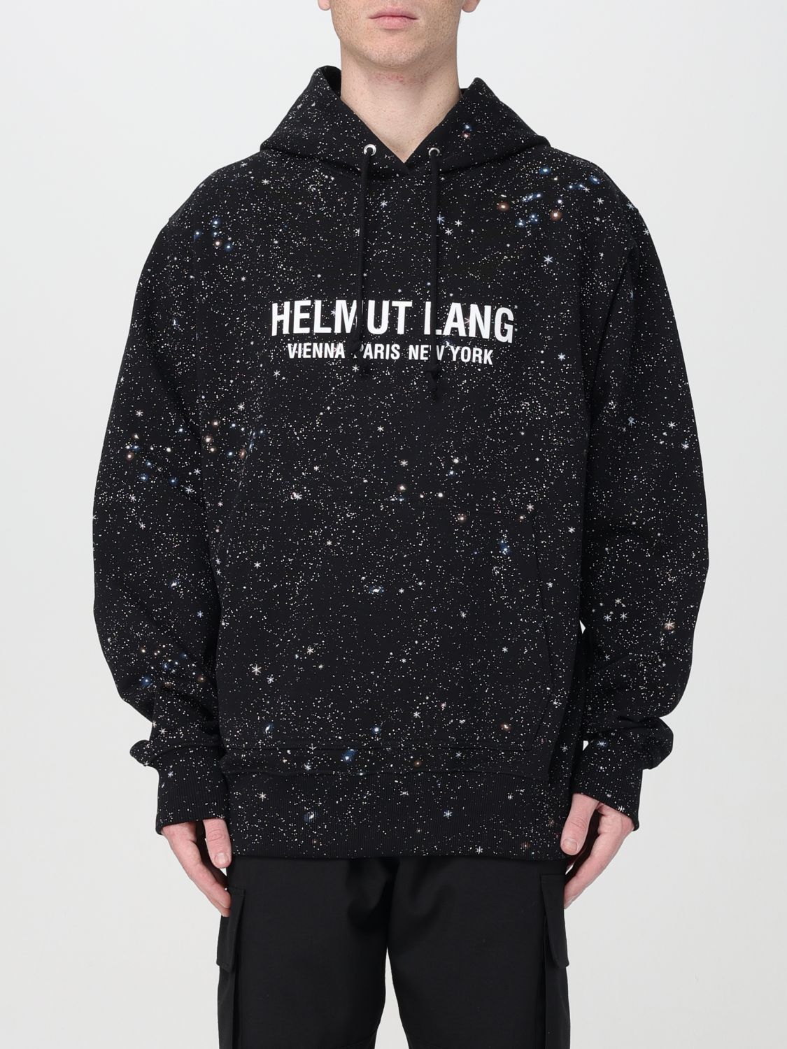 Shop Helmut Lang Sweatshirt  Men Color Black