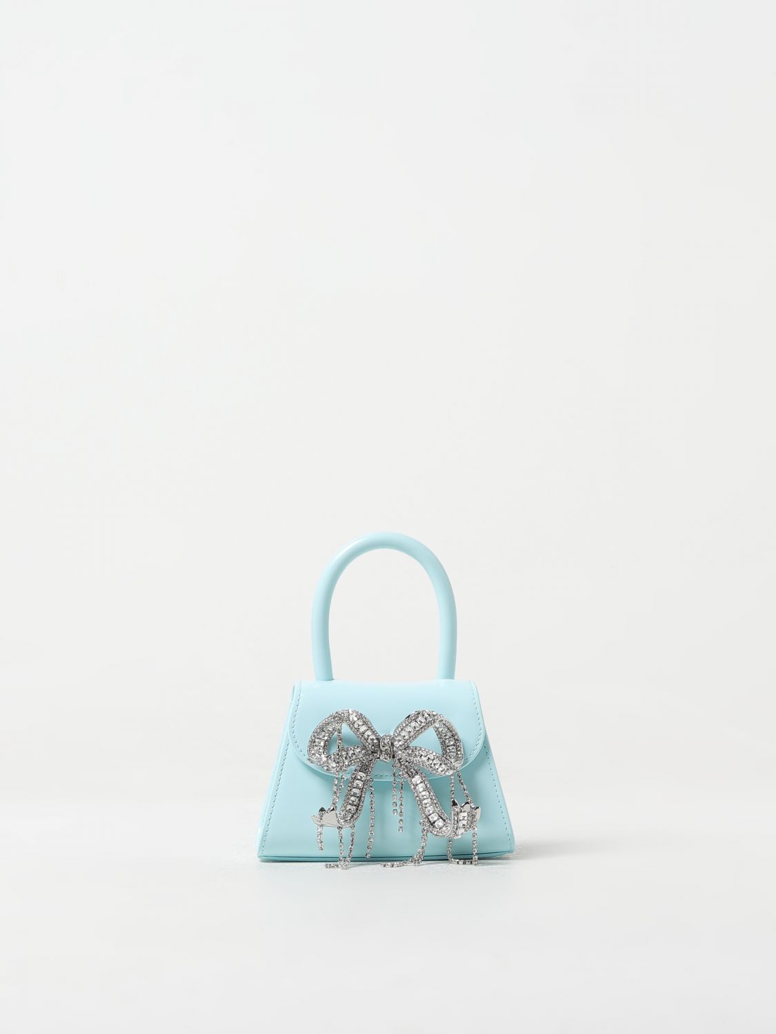 Shop Self-portrait Mini Bag  Woman Color Gnawed Blue