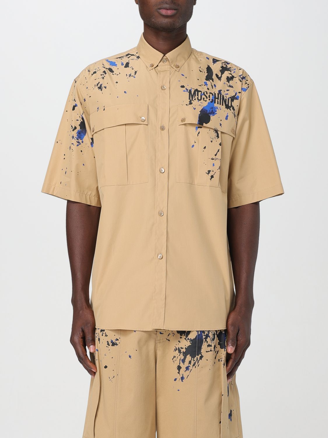 Moschino Couture Shirt  Men Color Beige