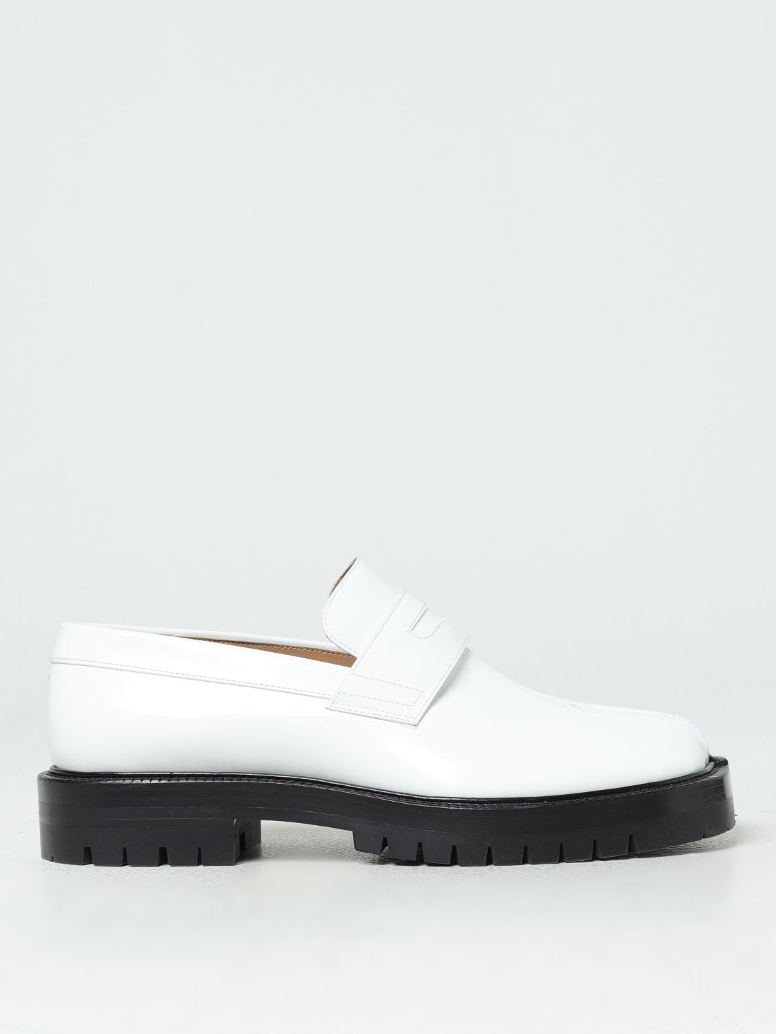Shop Maison Margiela Loafers  Men Color White