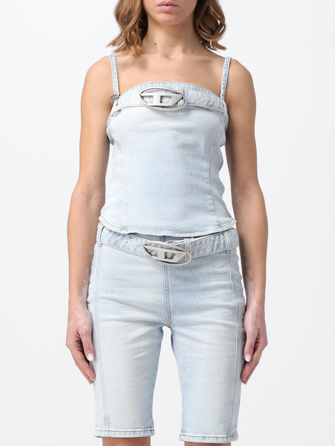 Top DIESEL Woman colour Denim