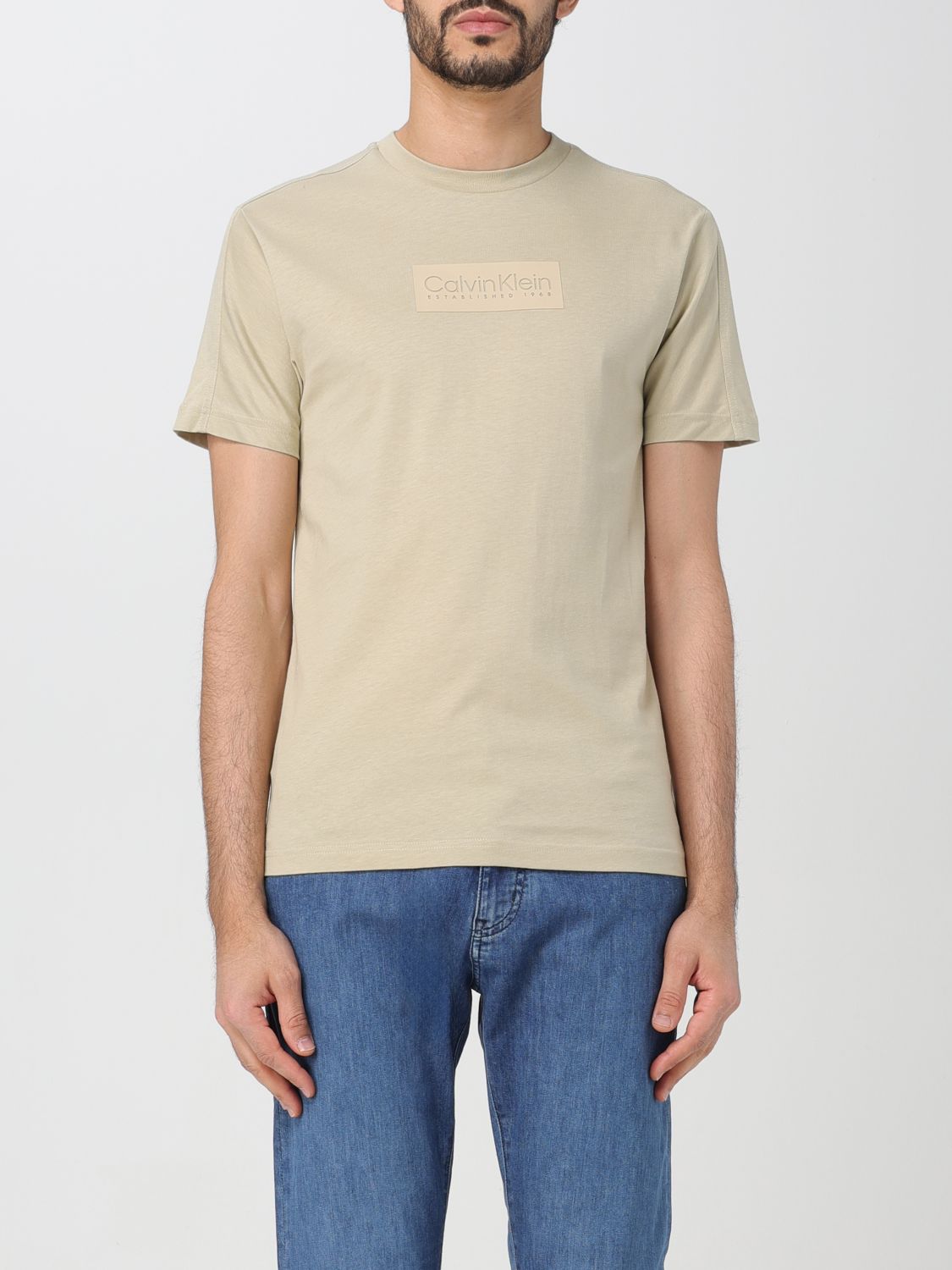 Calvin Klein T-shirt  Men Color Beige