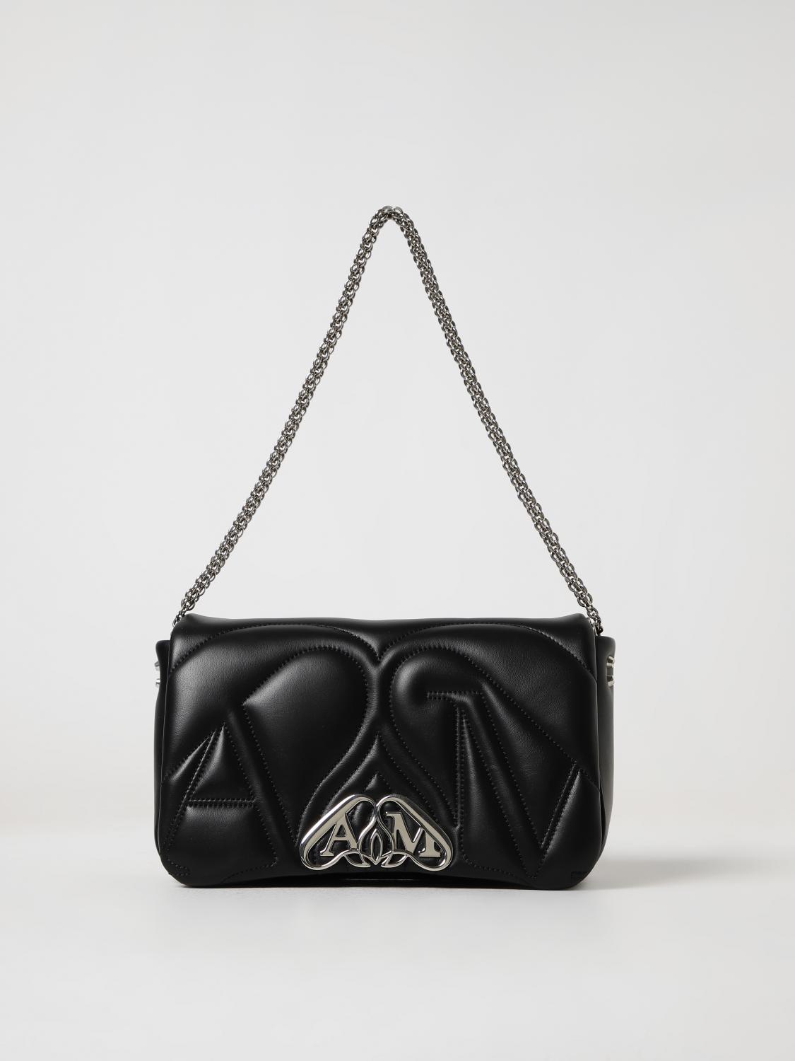 Shop Alexander Mcqueen Shoulder Bag  Woman Color Black