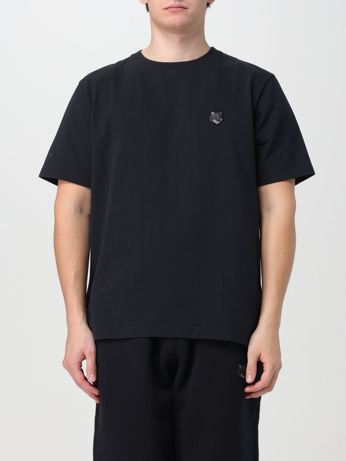 MAISON KITSUNÉ T-SHIRT MAISON KITSUNÉ MEN COLOR BLACK,F18815002