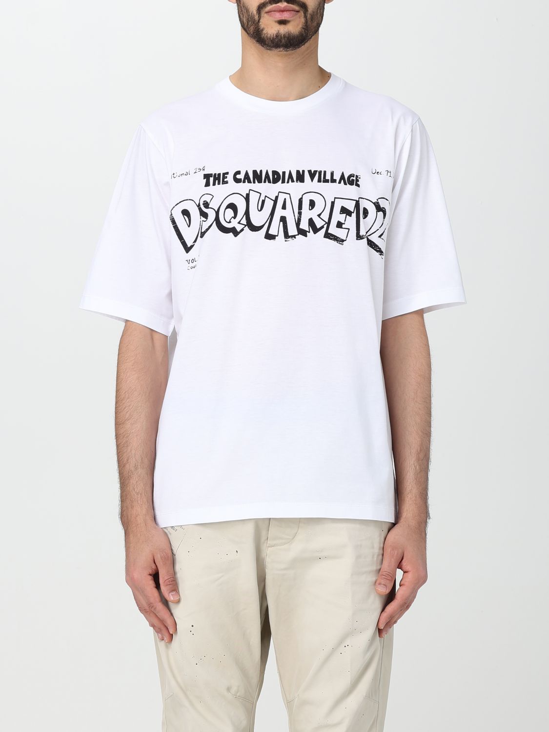 Shop Dsquared2 T-shirt  Men Color White