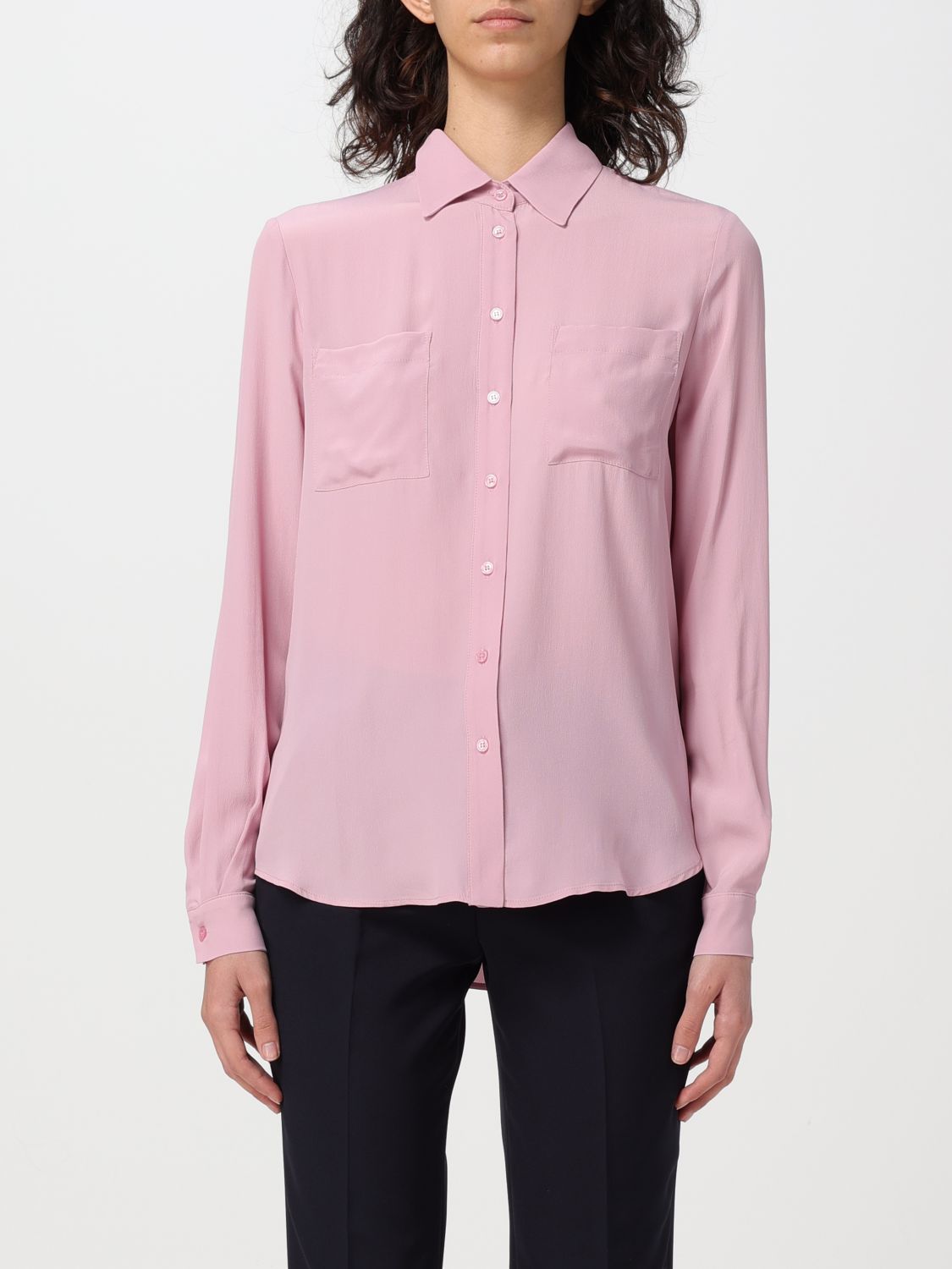 Shop Pinko Shirt  Woman Color Smoke Grey