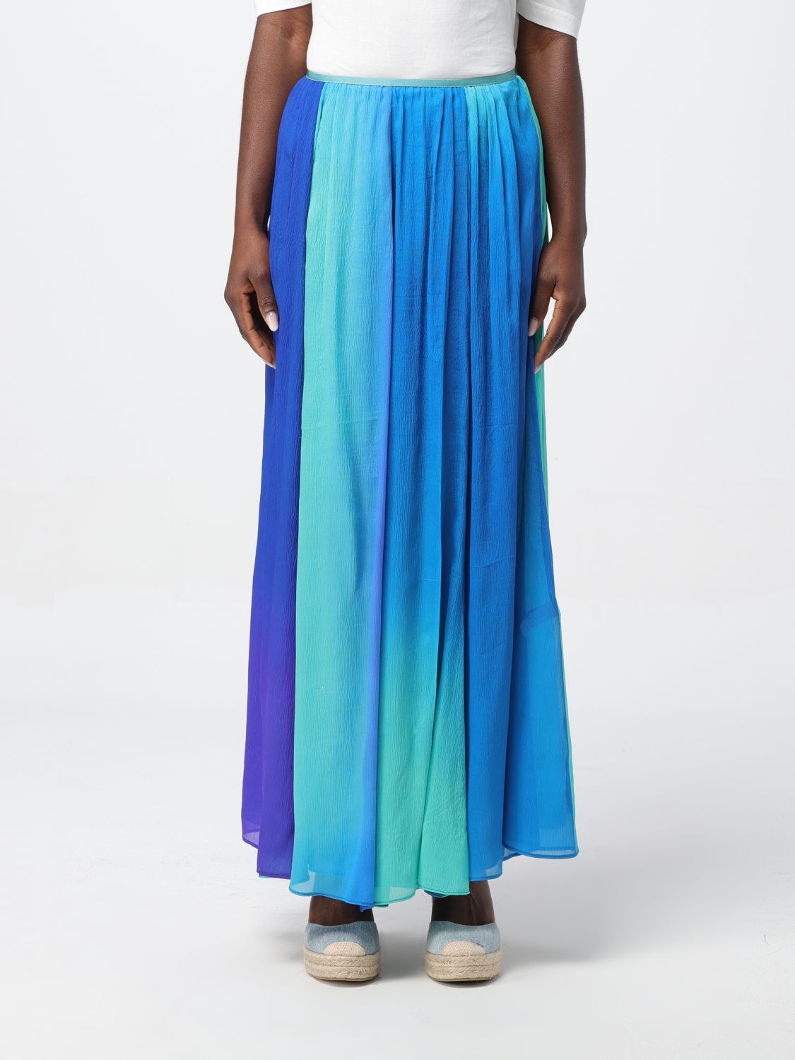 Shop Forte Forte Skirt  Woman Color Blue