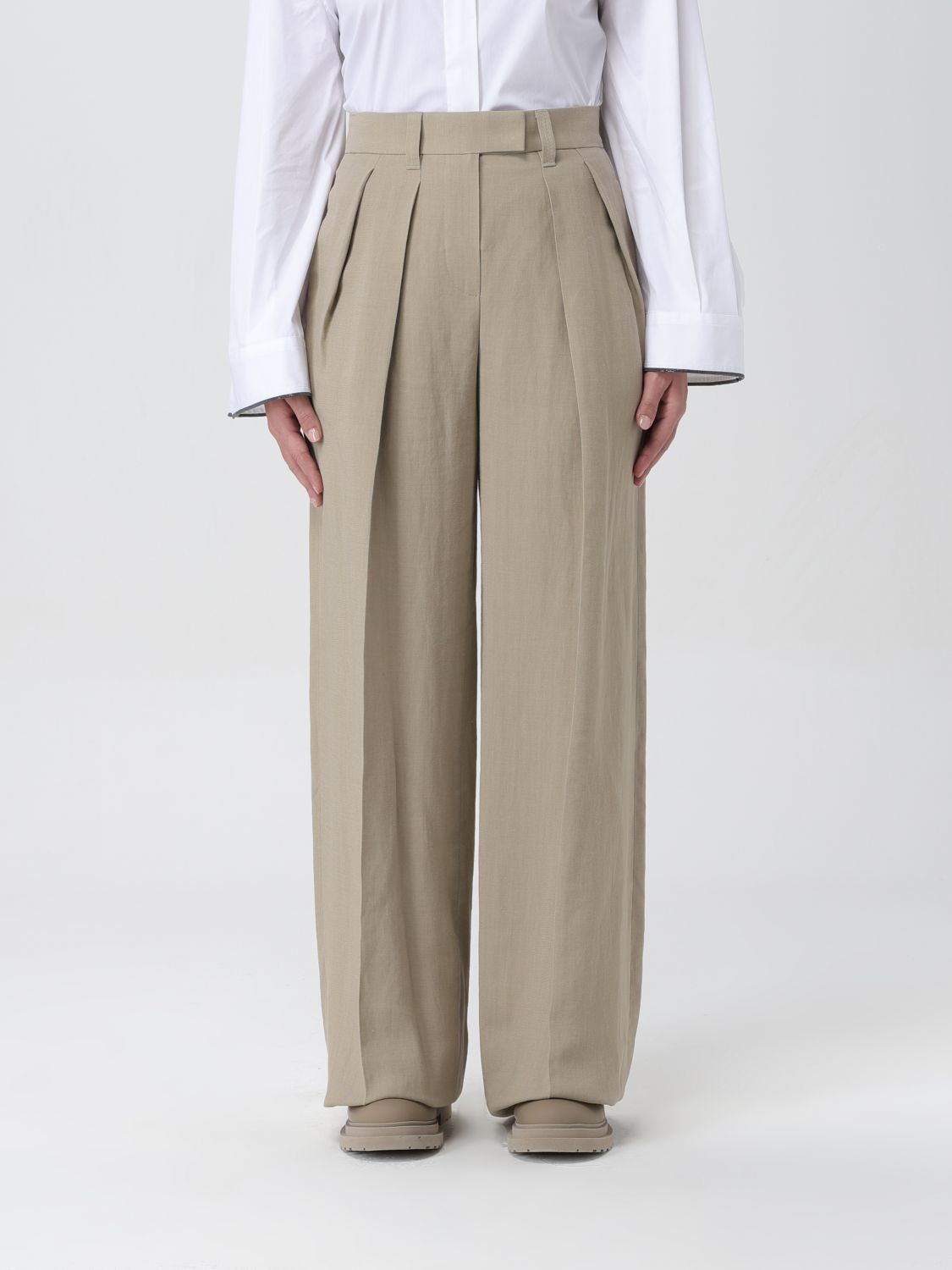 Brunello Cucinelli Trousers  Woman Colour Beige