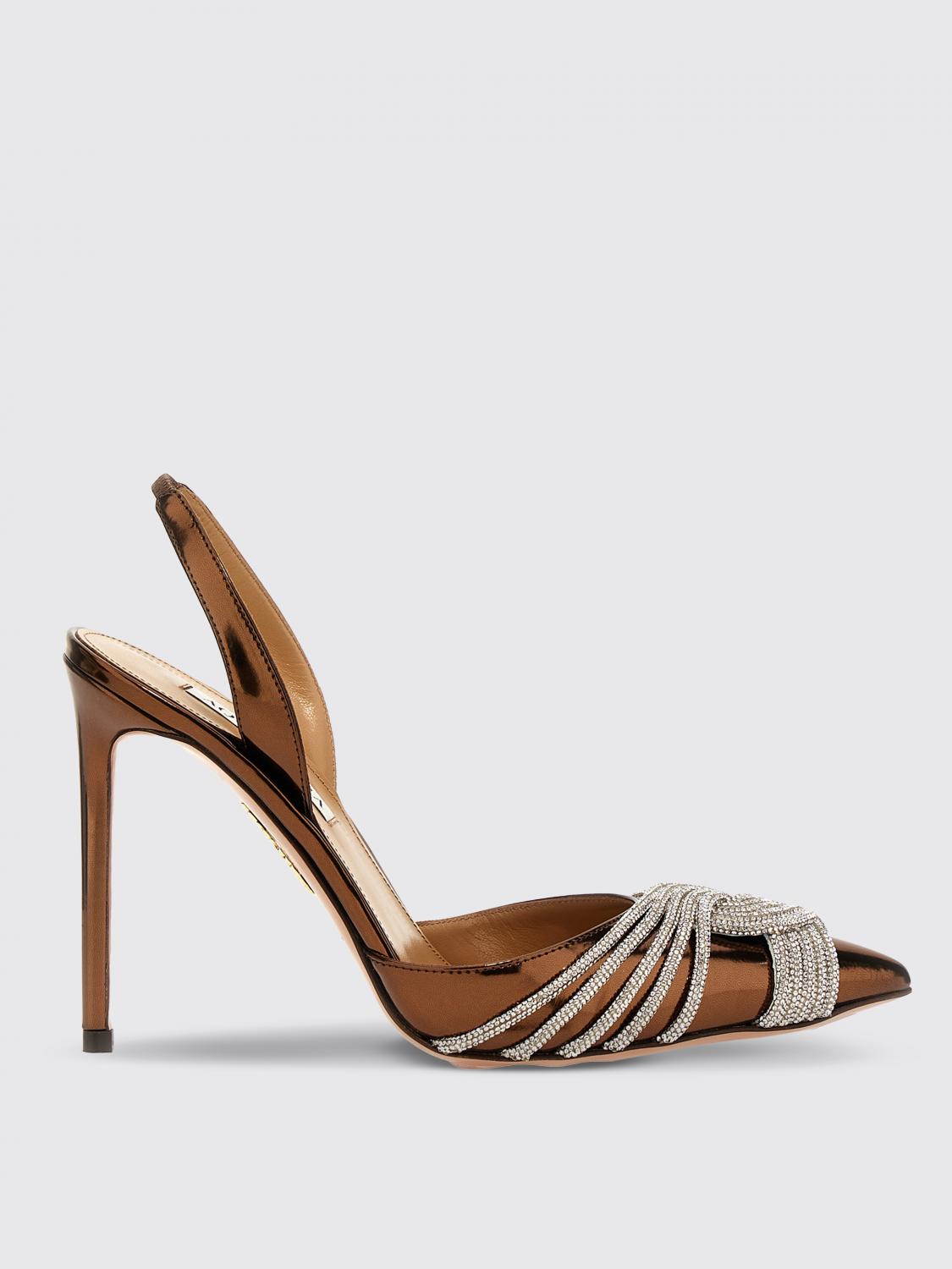 High Heel Shoes AQUAZZURA Woman colour Brown