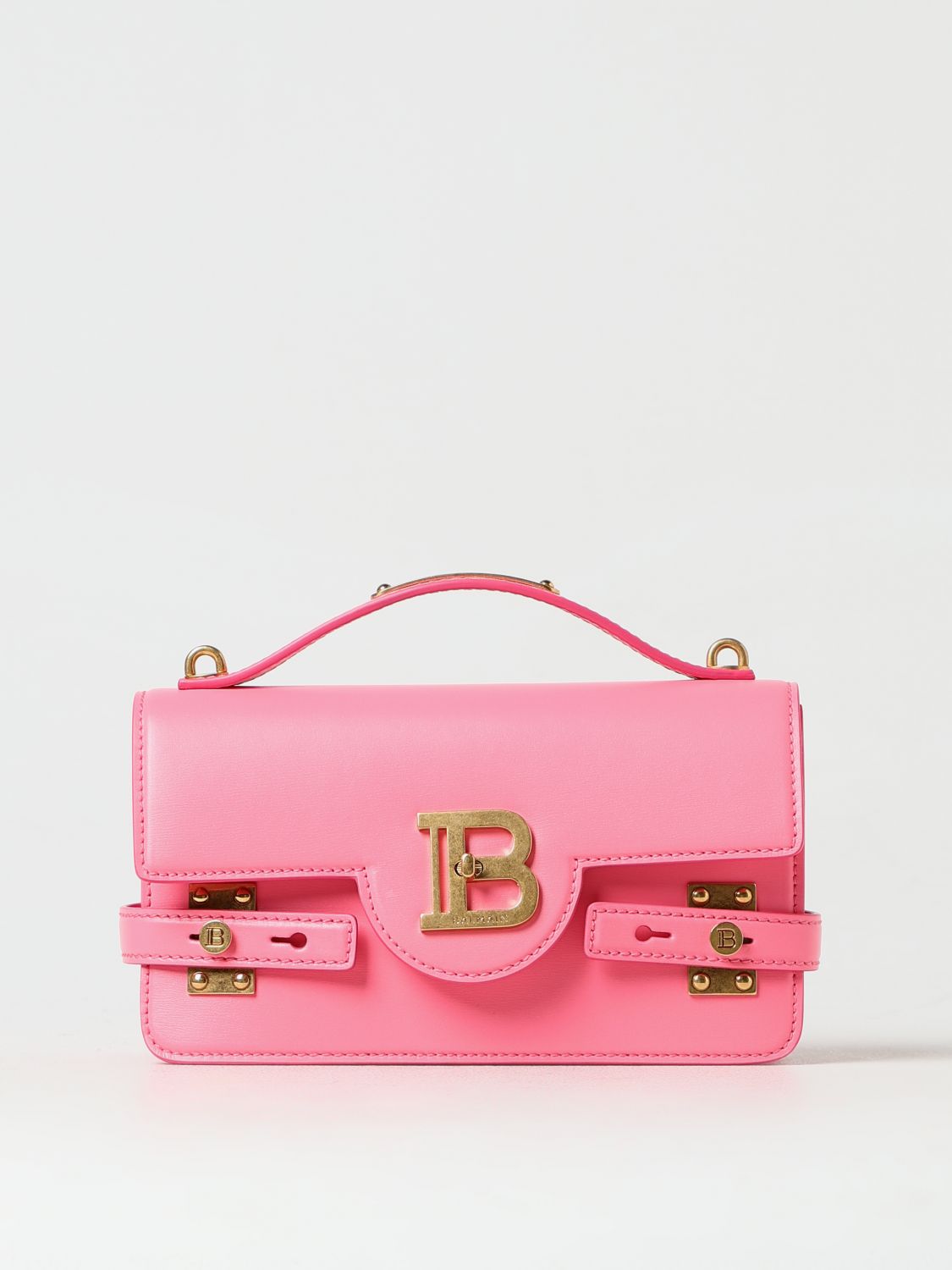Shop Balmain Handbag  Woman Color Fuchsia