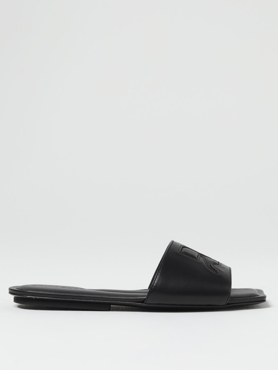 Shop Courrèges Flat Sandals  Woman Color Black