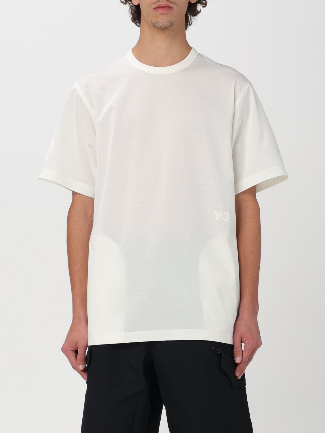 Shop Y-3 T-shirt  Men Color White