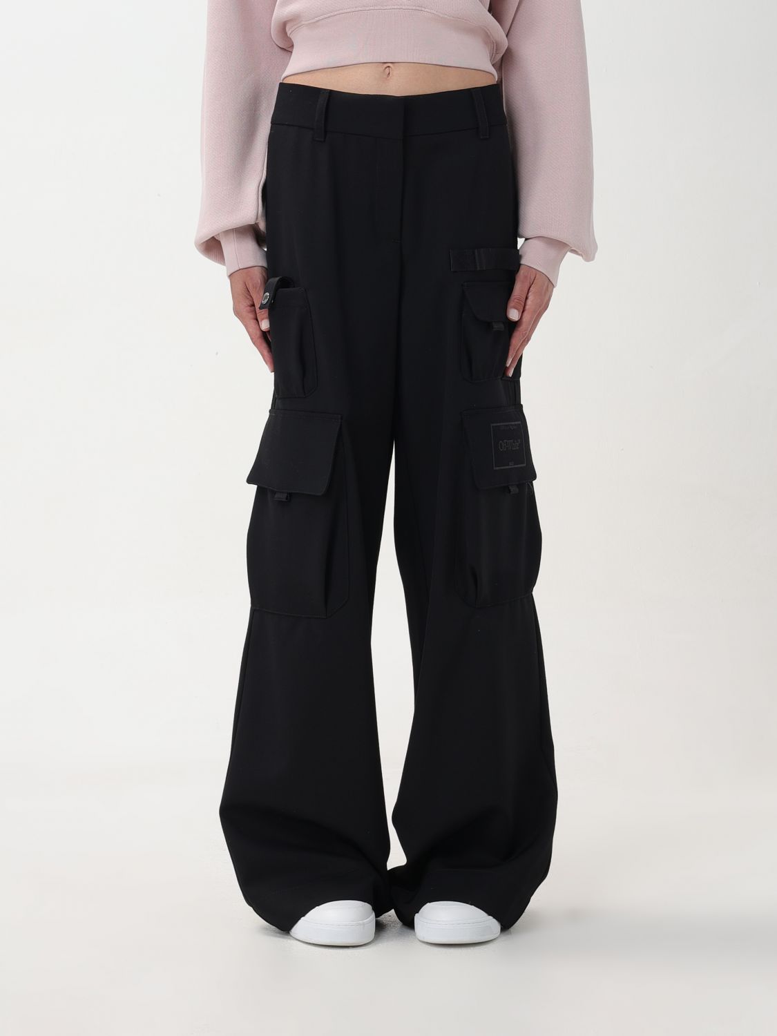 Shop Off-white Pants  Woman Color Black