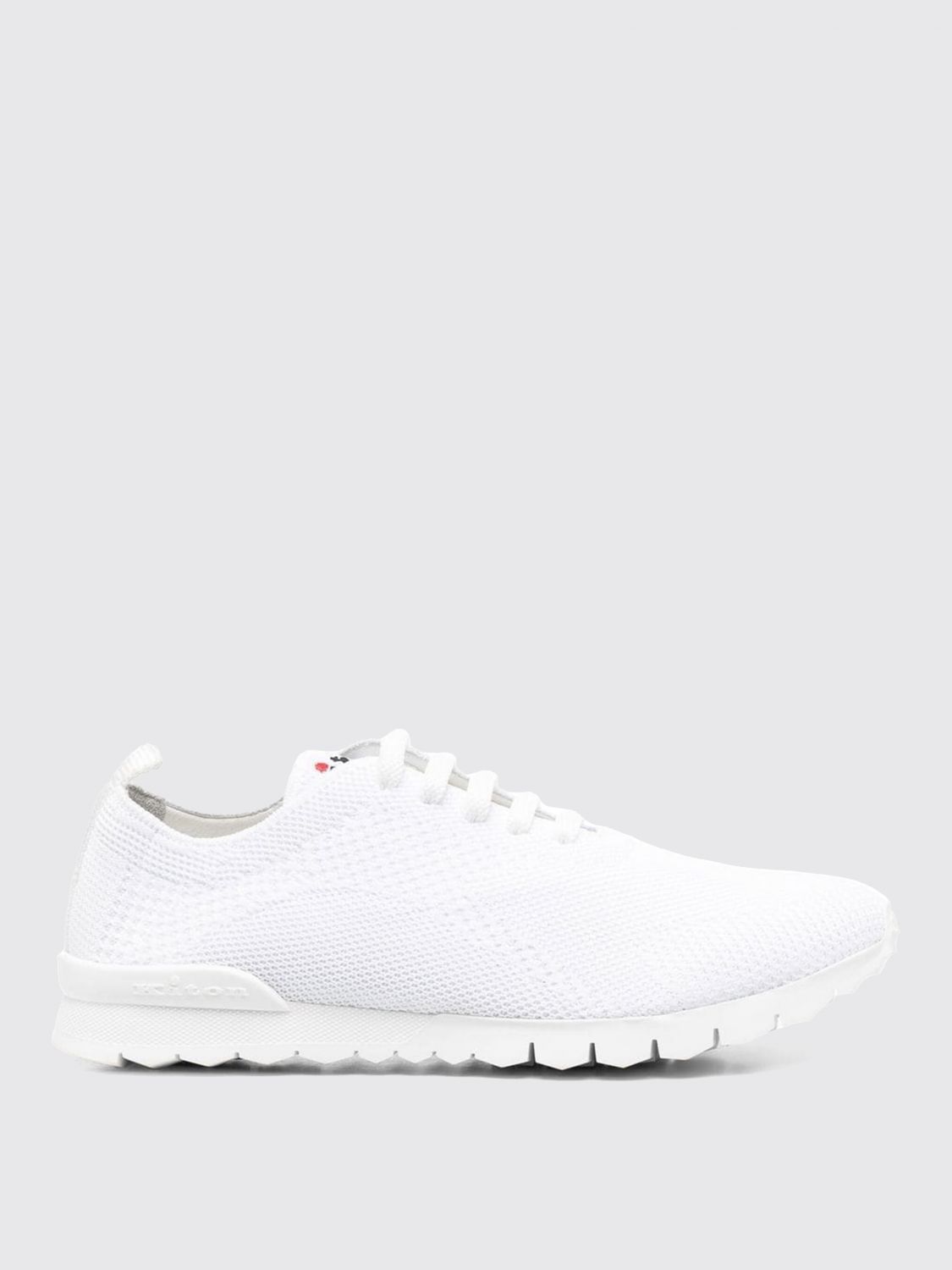 Kiton Knit Low-top Sneakers In White