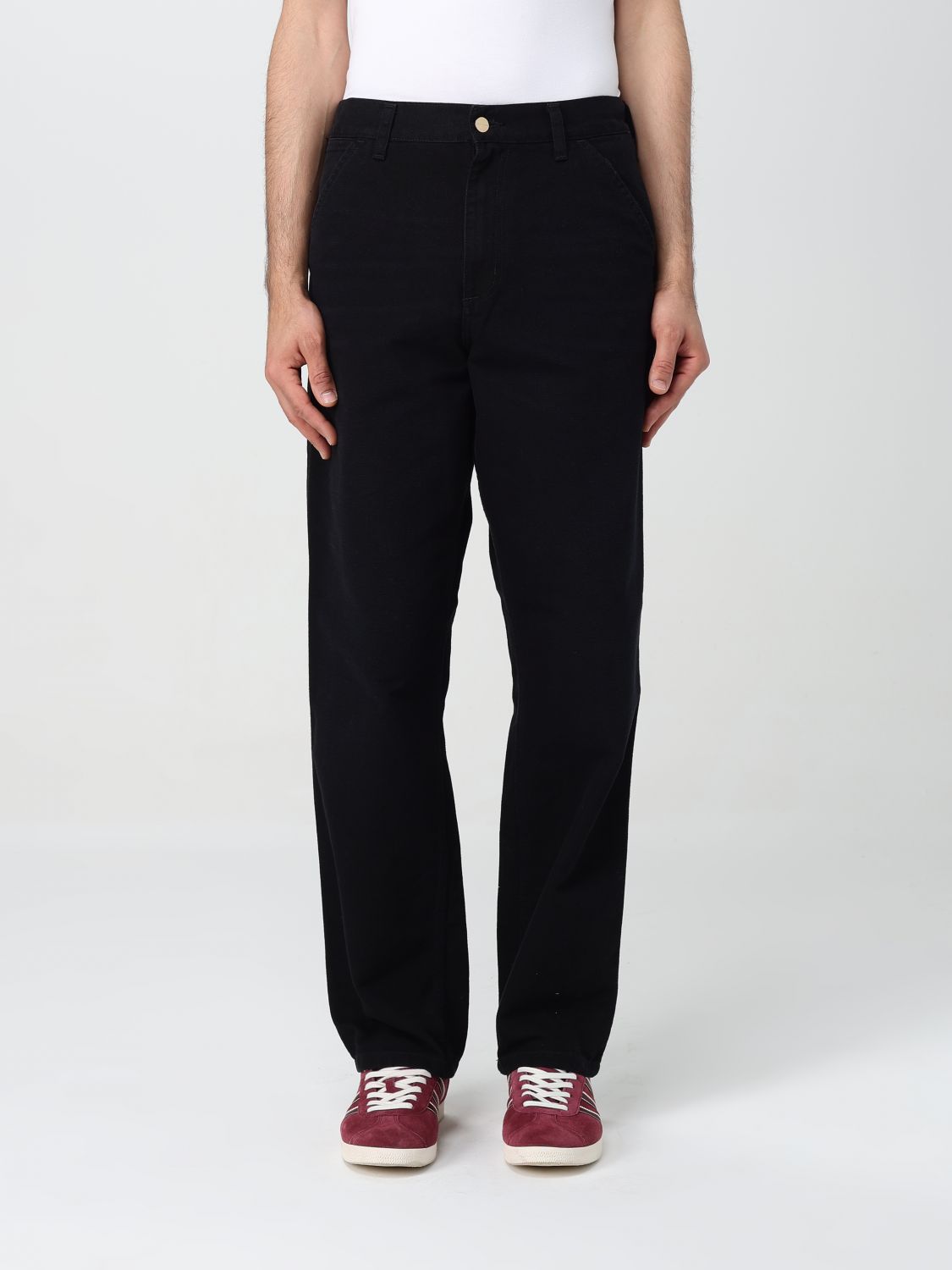 Shop Carhartt Pants  Wip Men Color Black