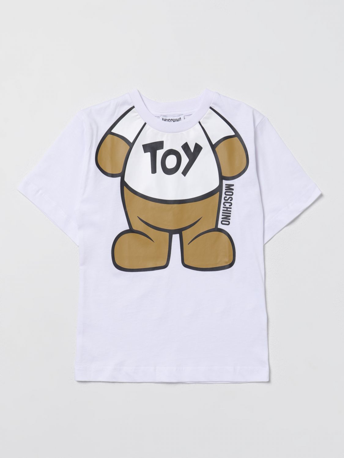 Shop Moschino Kid T-shirt  Kids Color White