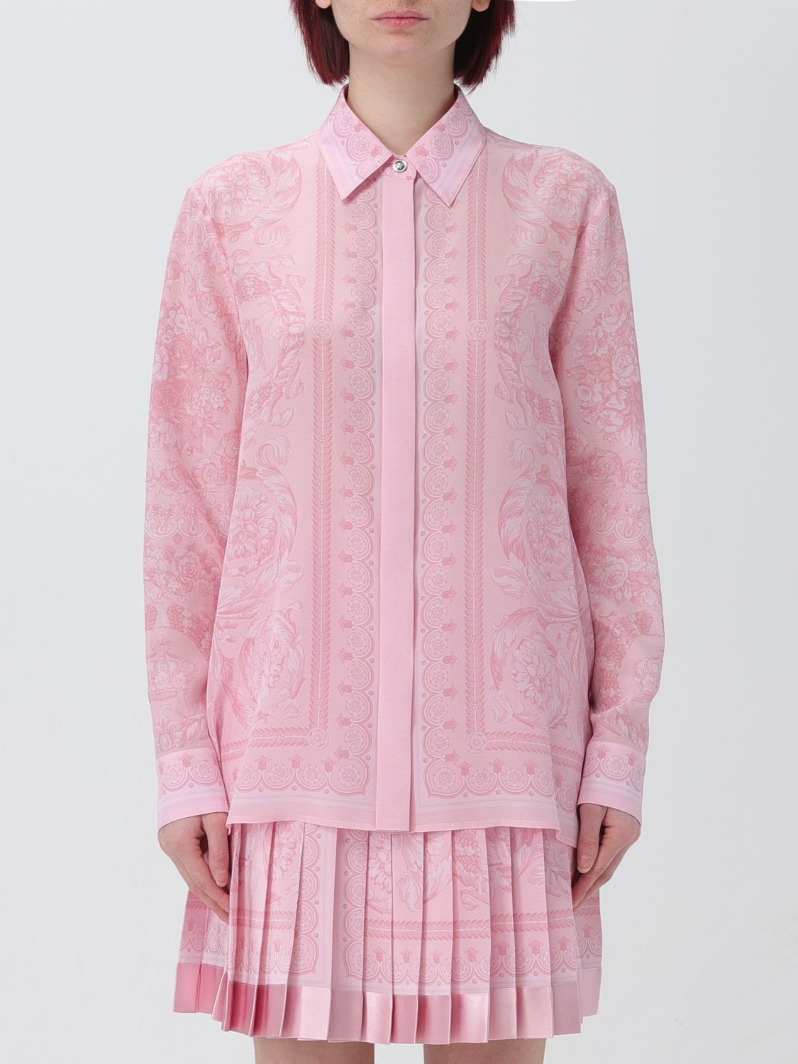 Shop Versace Shirt  Woman Color Pink