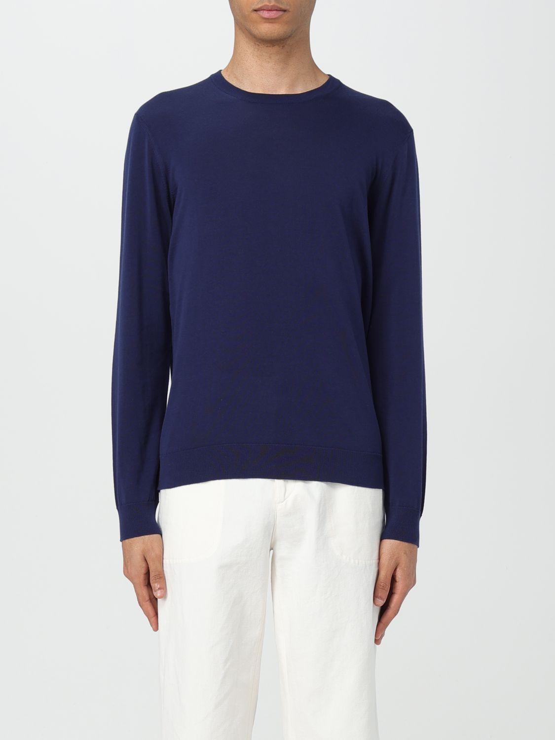 Drumohr Long Sleeves Sweater In Blue