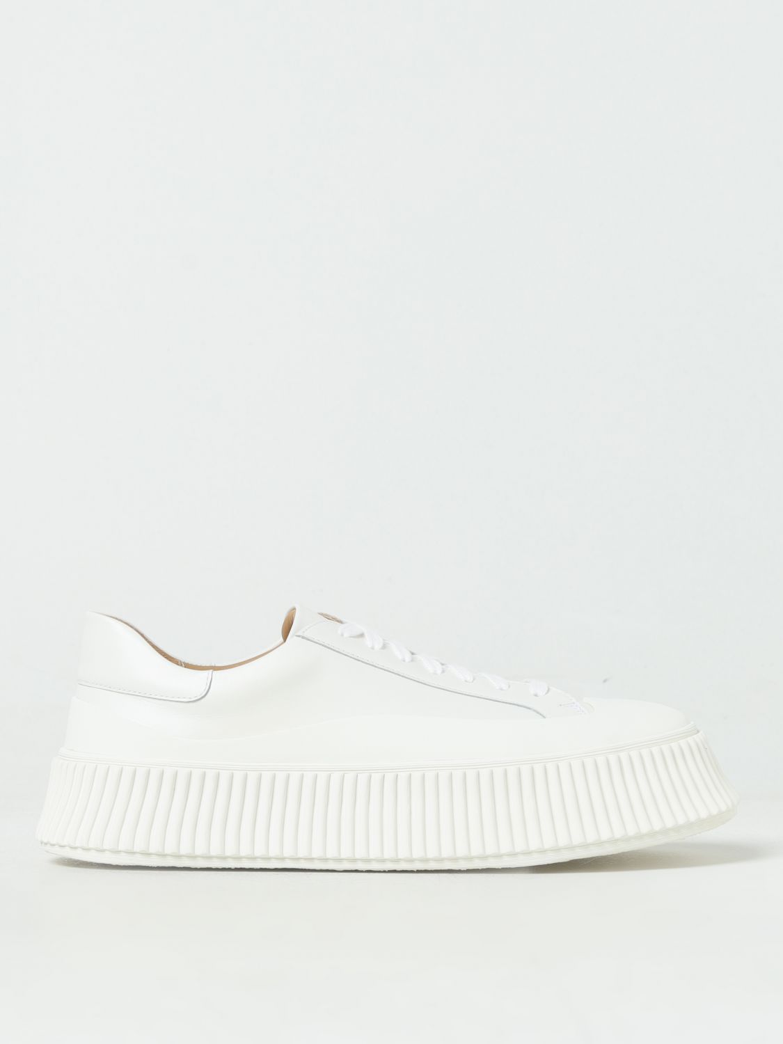 Shop Jil Sander Sneakers  Woman Color White