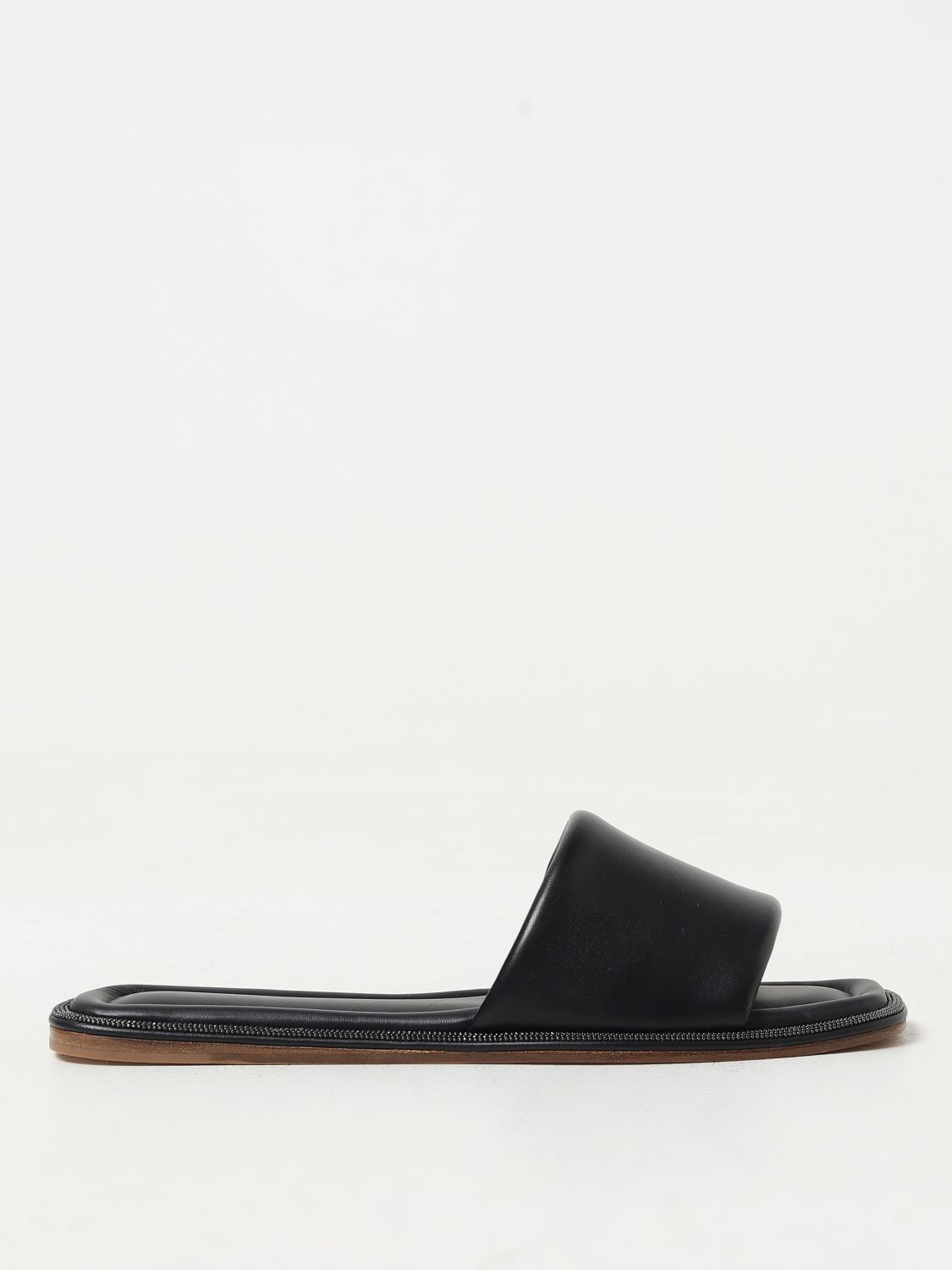 Brunello Cucinelli Flat Sandals  Woman Colour Black