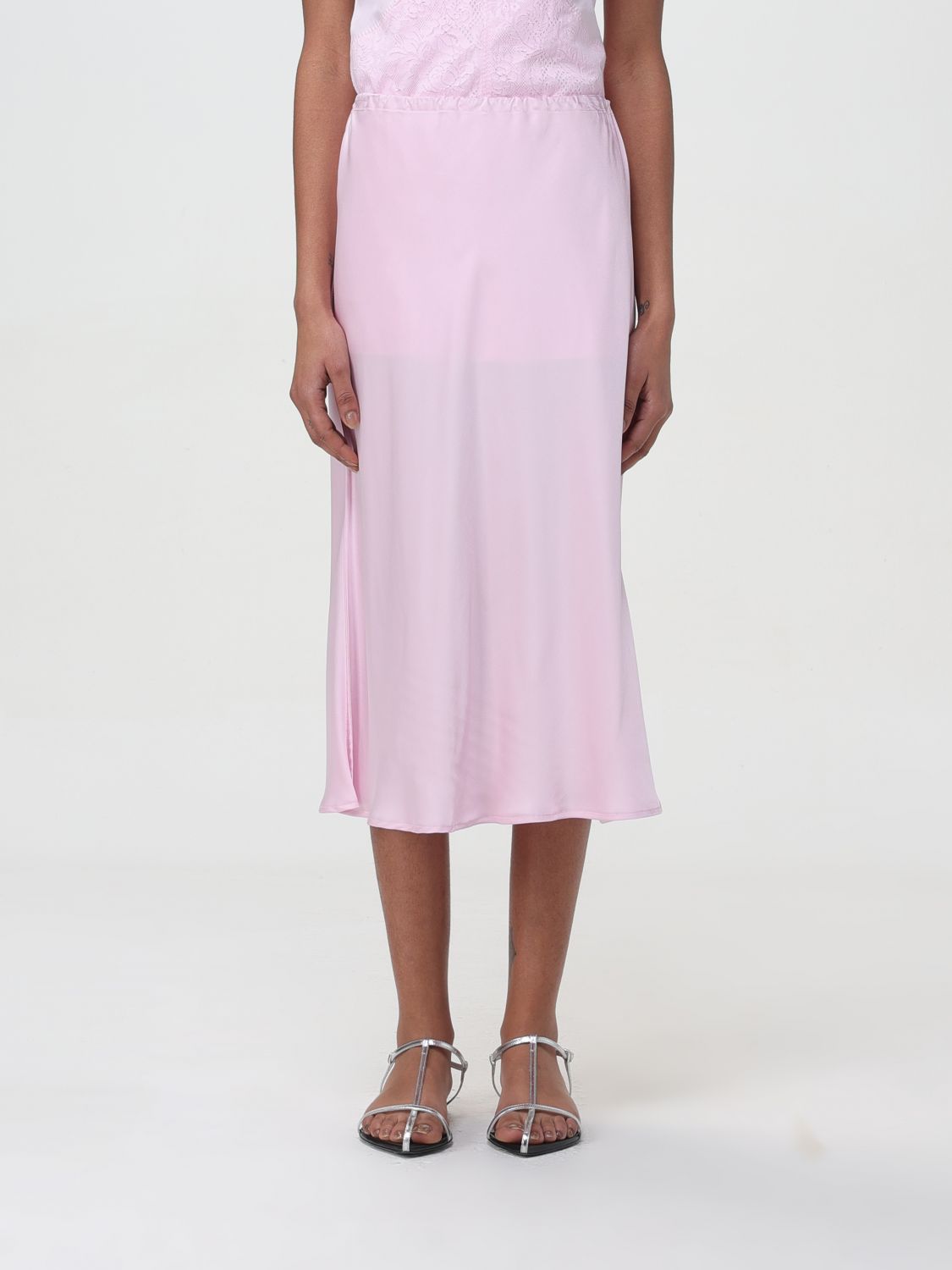Shop Jil Sander Skirt  Woman Color Pink