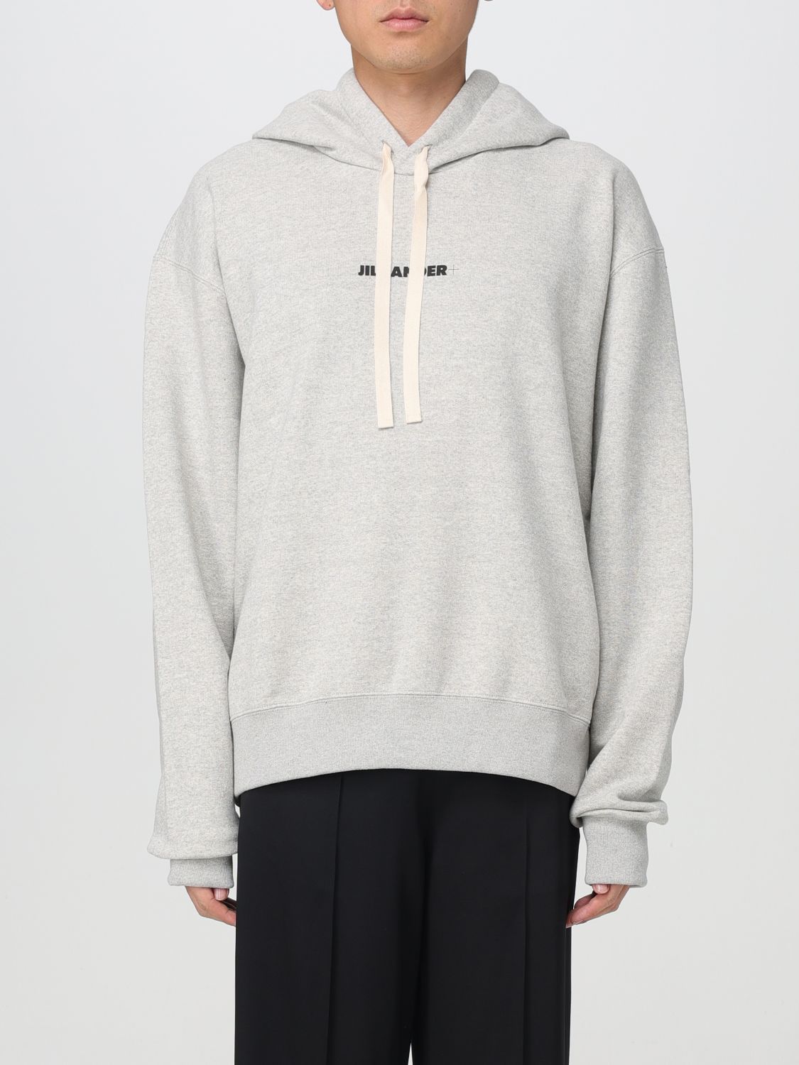 Shop Jil Sander Sweatshirt  Men Color Grey