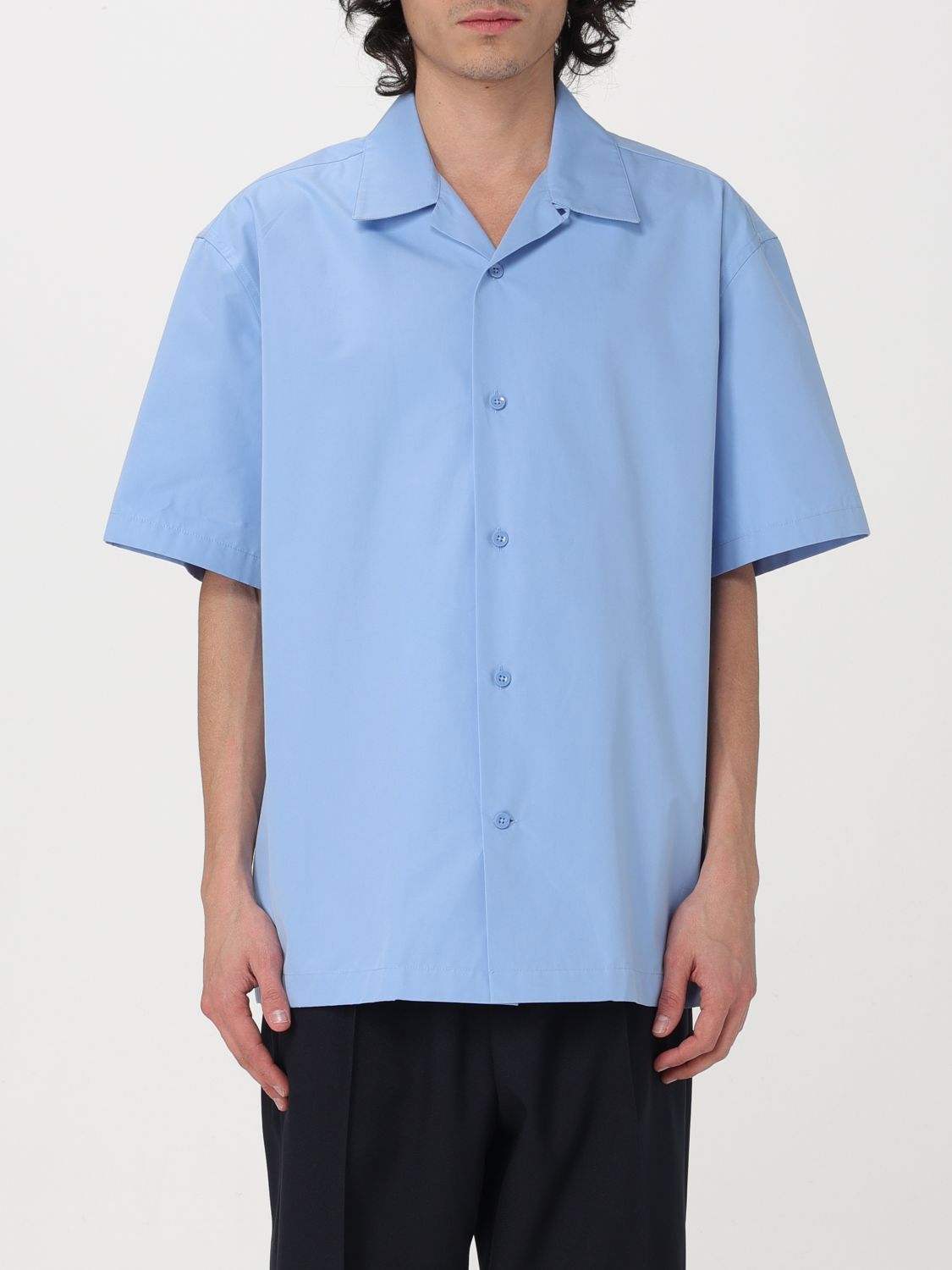 Shop Jil Sander Shirt  Men Color Blue