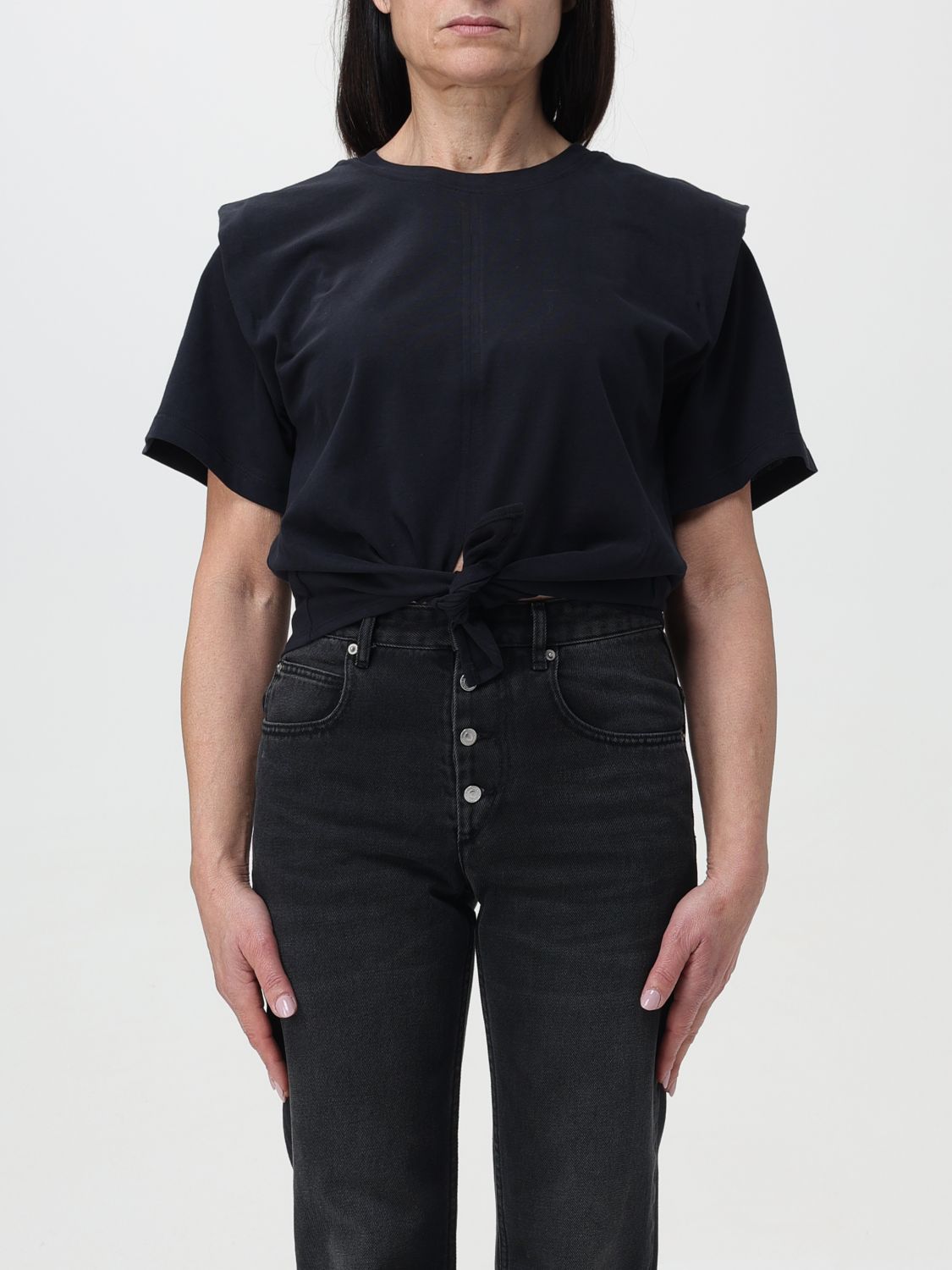 Shop Isabel Marant T-shirt  Woman Color Black