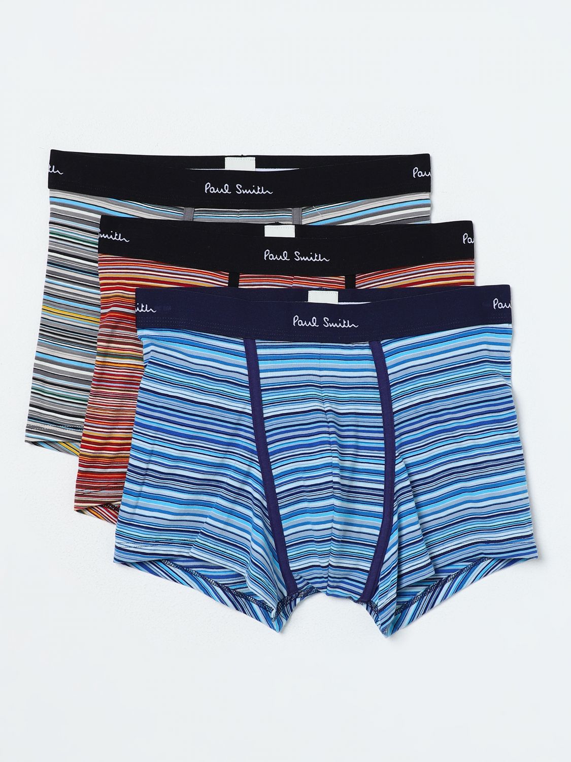 Paul Smith 3 Pack Trunk Boxers Signature Mixed In Multicolor