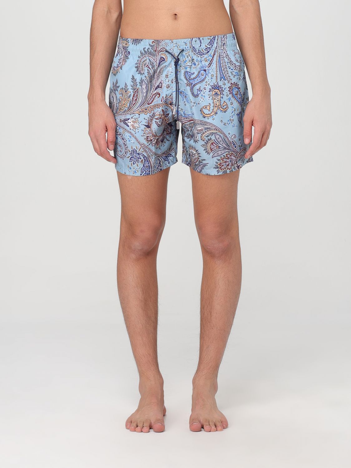 Shop Etro Swimsuit  Men Color Gnawed Blue