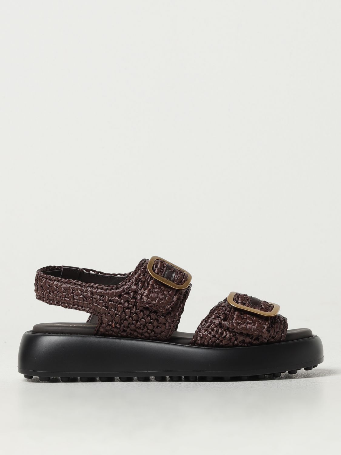 Tod's Flat Sandals  Woman Colour Brown