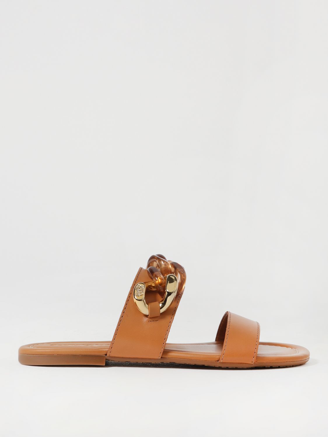 Shop See By Chloé Flat Sandals  Woman Color Leather