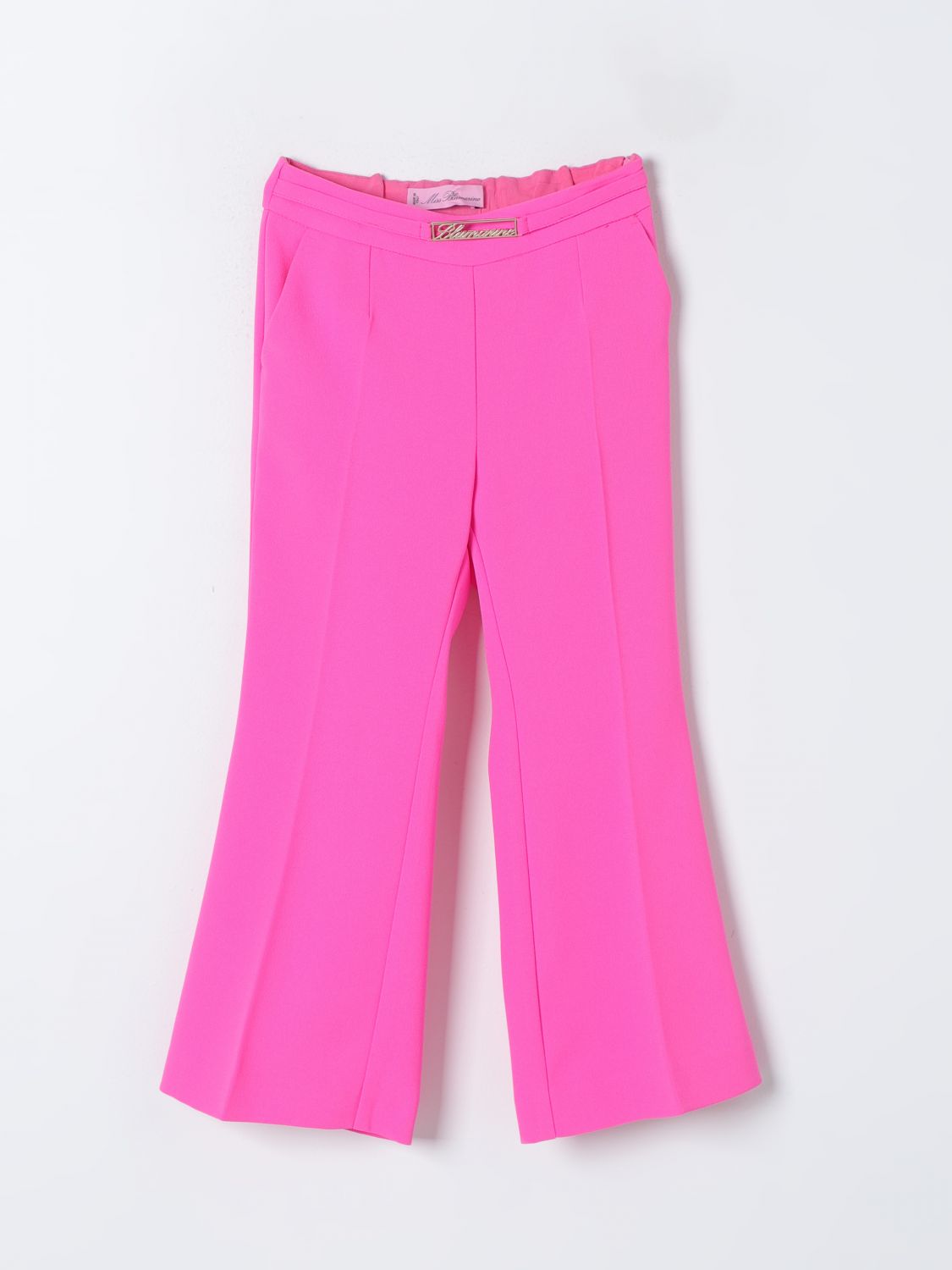 Shop Miss Blumarine Pants  Kids Color Fuchsia
