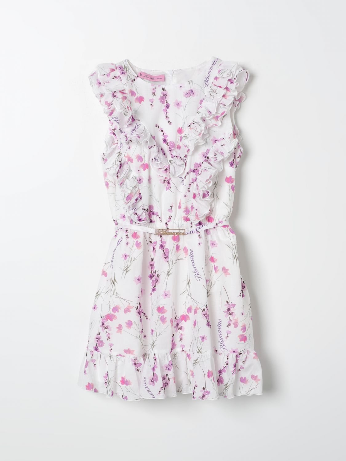 Shop Miss Blumarine Dress  Kids Color Multicolor