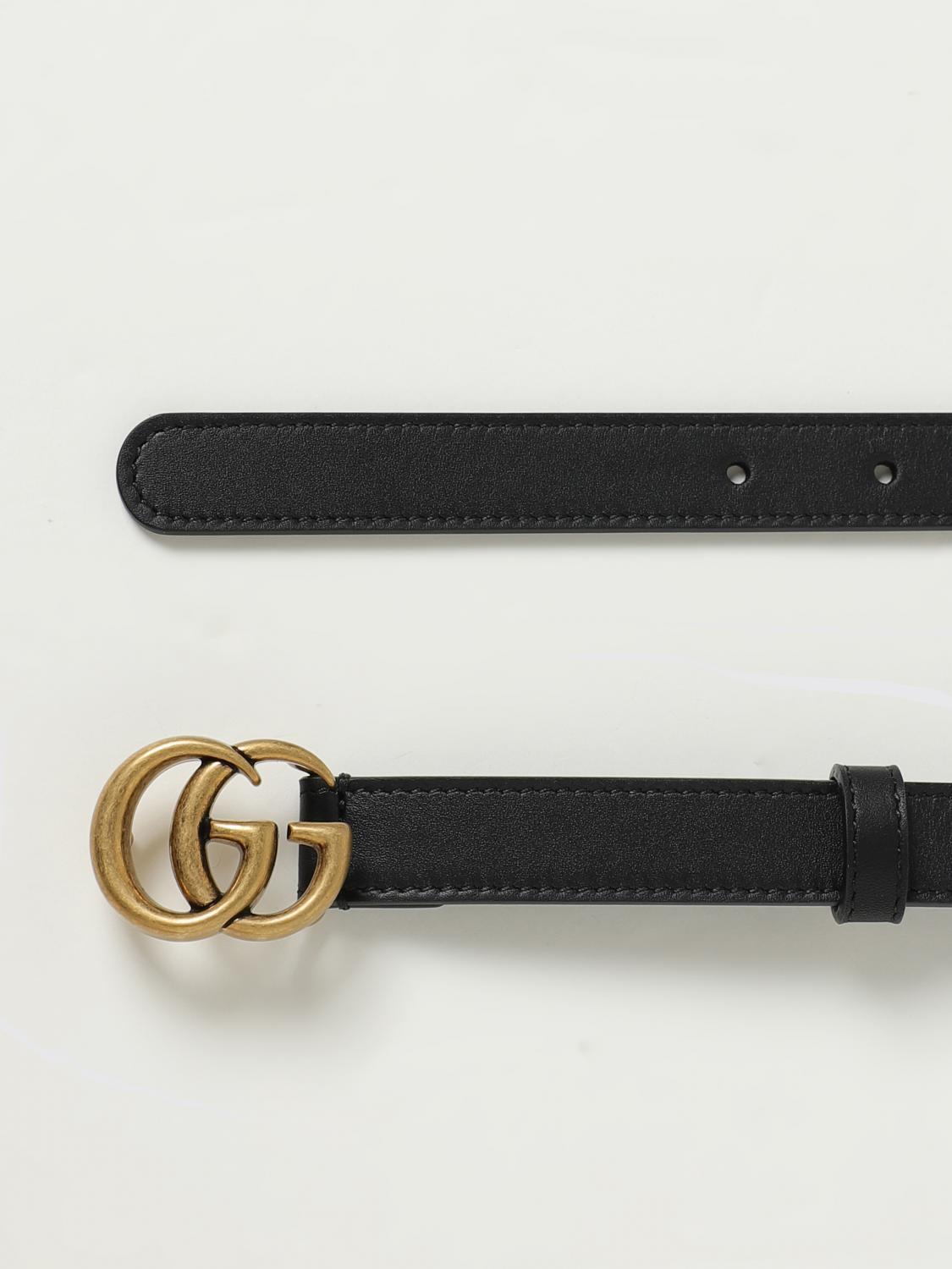 GUCCI belt for woman Black Gucci belt 409417AP00T online at