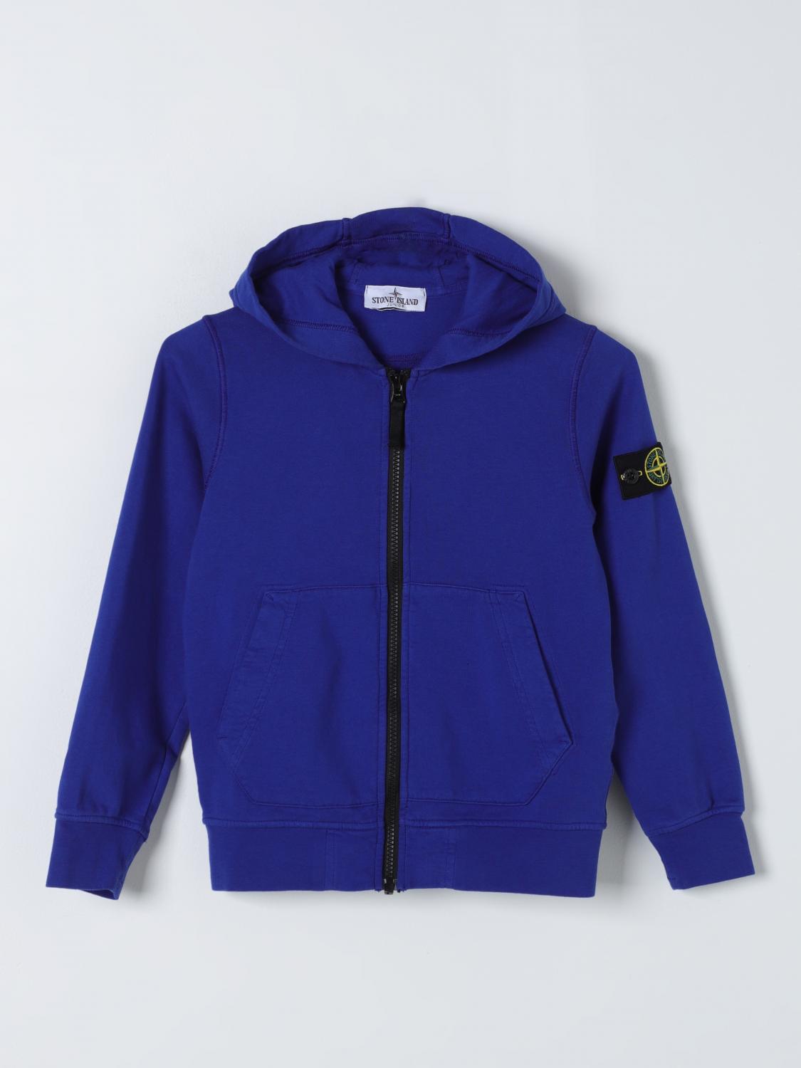 STONE ISLAND JUNIOR Sweater Kids color Blue　STONE ISLAND JUNIOR セーター キッズカラー ブルー STONE